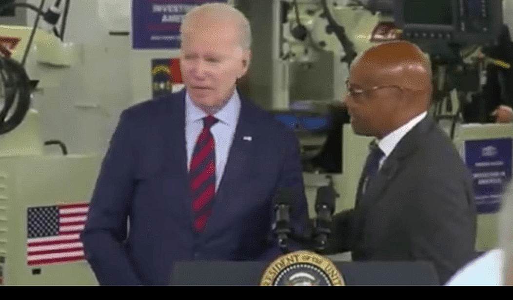 Biden Can't Stop Himself From Telling Big Lie, as Handler Has to Help Him Off Stage