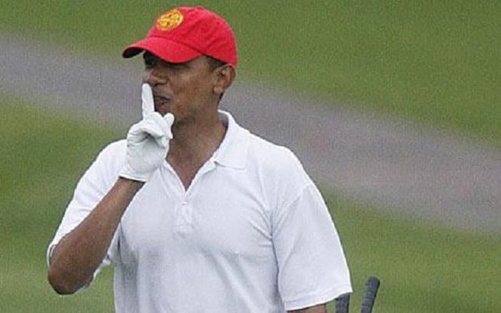 How Did President Golfbama Handle the Many Crises Taking Place Today? Guess.