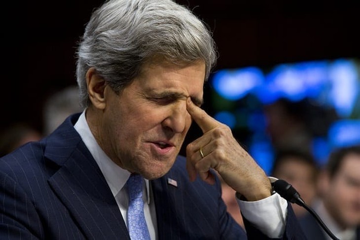 No, It's Not a Funeral, It Was the Latest Event on John Kerry's 'We Know Joe' Tour