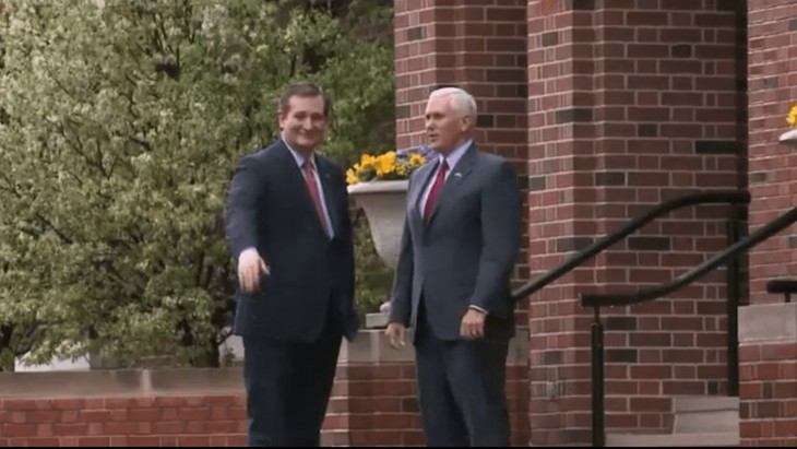 Senator Cruz Confronted By Barking Branch Trumpidians In Indiana (Video)