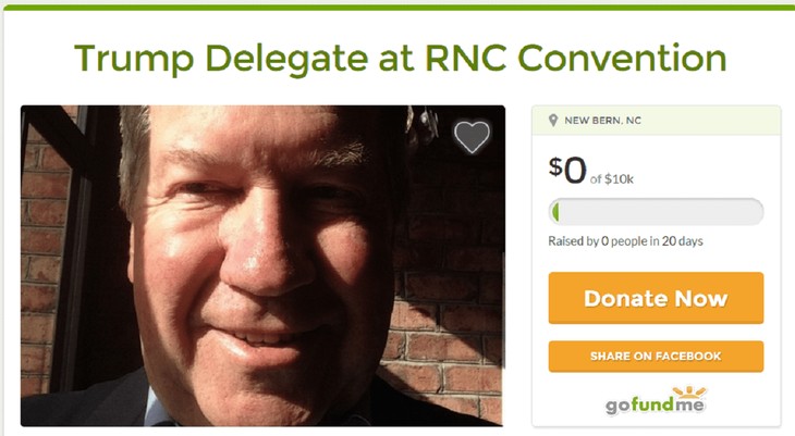 Donald Trump Delegate Uses GoFundMe For Trip To Cleveland And SpellCheck