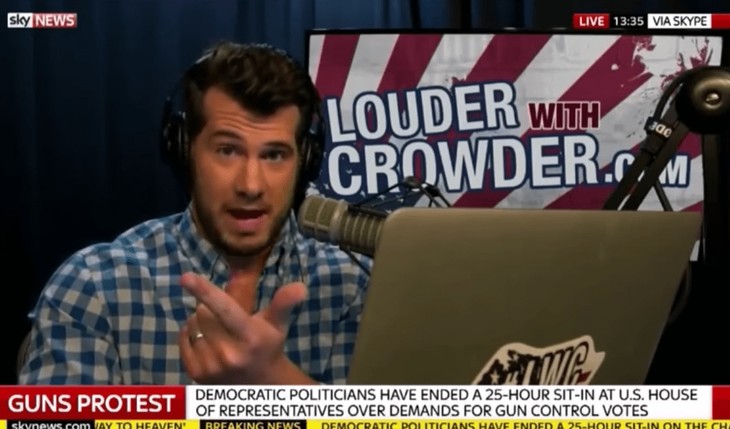 Steven Crowder Takes SkyNews Host to School, and Things Get a Little Heated