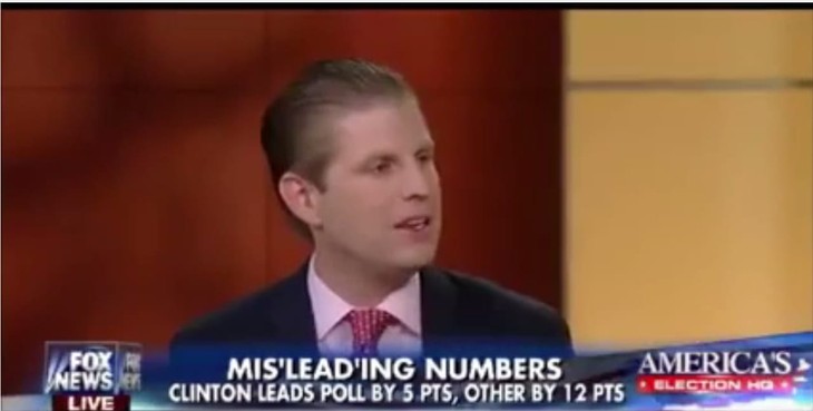 Eric Trump Thinks You Are Just As Stupid As His Father Does (VIDEO)