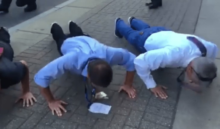 Watch Gary Johnson Do 22 Pushups for Veterans, and Prove Why Active Military Prefer Him