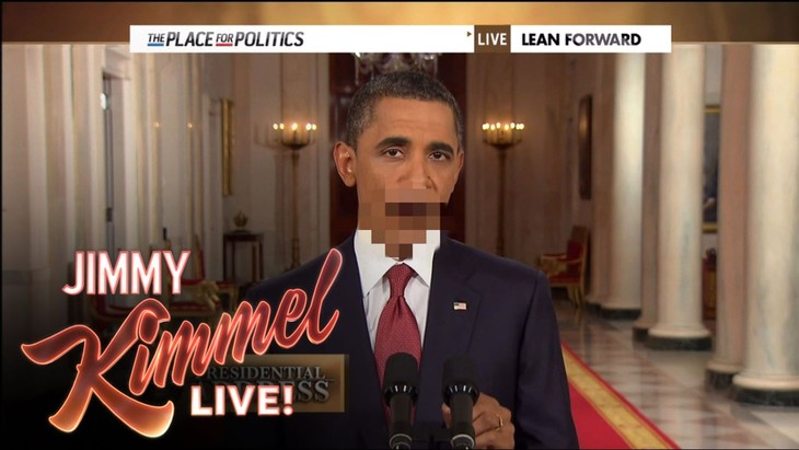 Friday LOL: Jimmy Kimmel Hilariously Censors Obama During Speeches