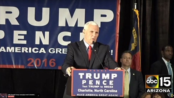 BREAKING. Mike Pence Says He Supports Trump Because He "Never Quits" (VIDEO)