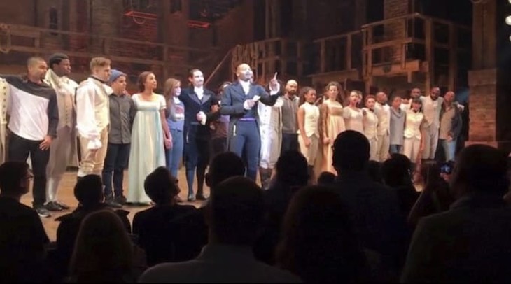 Trump Fan Becomes Belligerent at Showing of "Hamilton"