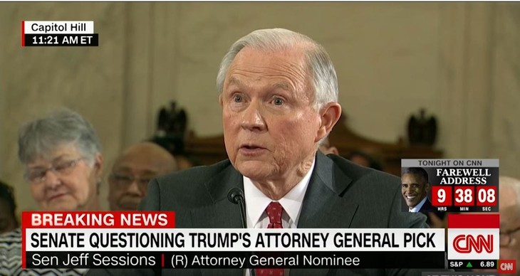 The Jeff Sessions Hearing. A Round Up Of Day One