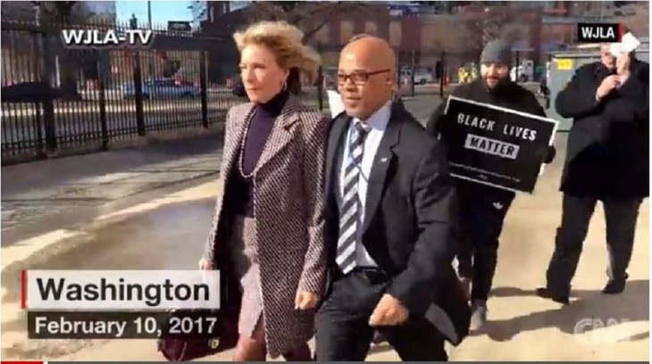 BREAKING. Rent-A-Mob Physically Blocks Betsy DeVos From Entering A DC Public School (VIDEO)