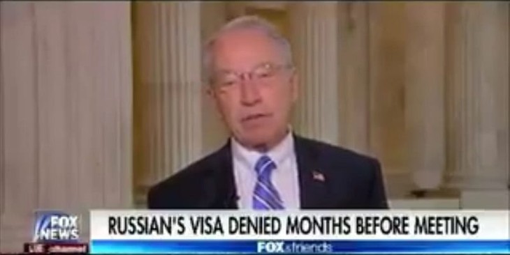 Senator Charles Grassley Has a Huge Question About Donald Trump Jr.'s Meet-Up With the Russian Lawyer [UPDATED] (VIDEO)