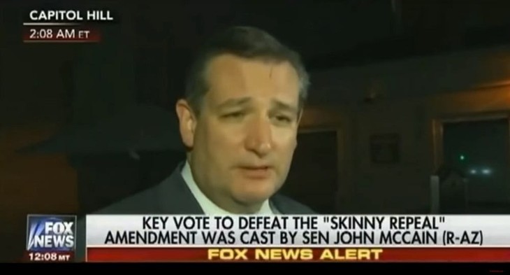 Ted Cruz Delivers the Verdict on the GOPs ObamaCare Repeal Failure (VIDEO)