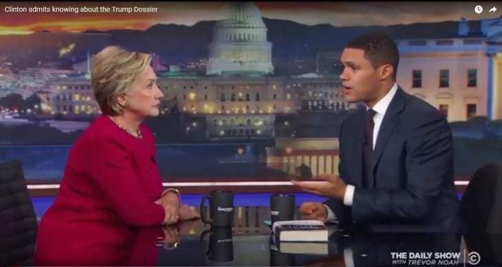 Hillary Clinton Flip Flops on What She Knew About the Trump Dossier