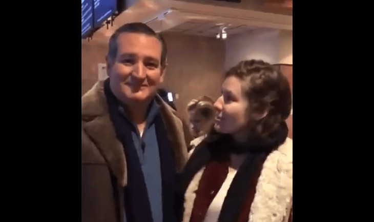 Ted Cruz Had a Weird Run-In With a Socialist Woman, but Handled It Like a Champ