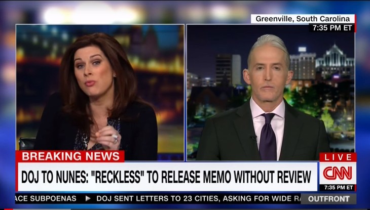 Trey Gowdy Fires Back Over the Smarmy Justice Memo Warning the House Not to Be Reckless