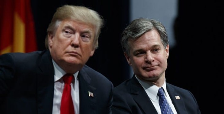 President Trump Roasts Christopher Wray for Letting 'Dirty Cops' Skate Despite Committing Federal Felonies in the Carter Page FISA Affair