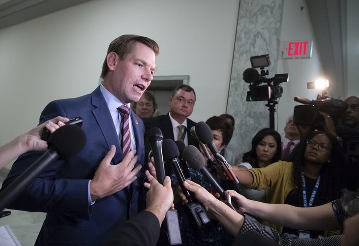 Did Democrat Eric Swalwell Endorse President Trump's Wall and Immigration Policy?