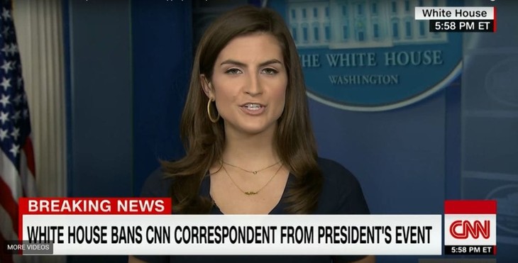 White House Bans CNN Reporter From Press Gatherings