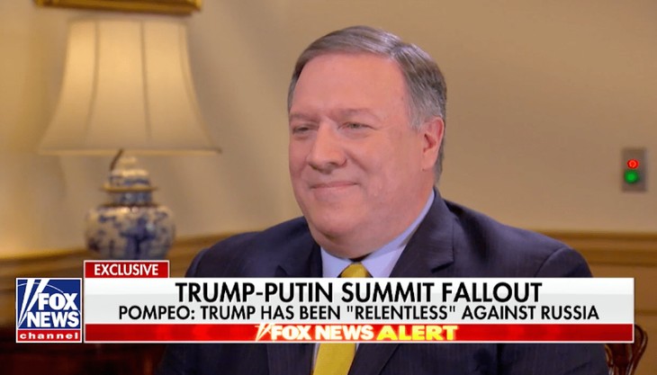 Mike Pompeo: It's 'Absurd' to Think Russia Has Dirt on Trump, He Knows Who He's Dealing With