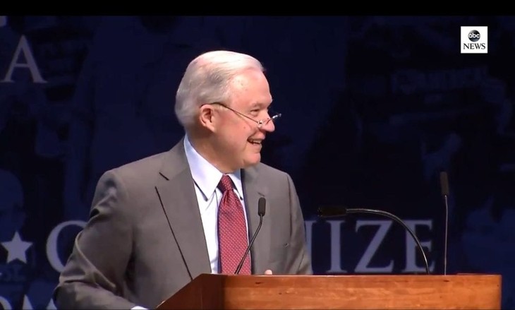 Jeff Sessions Speaks to High School Leadership Conference and Hilarity and Outrage Ensue