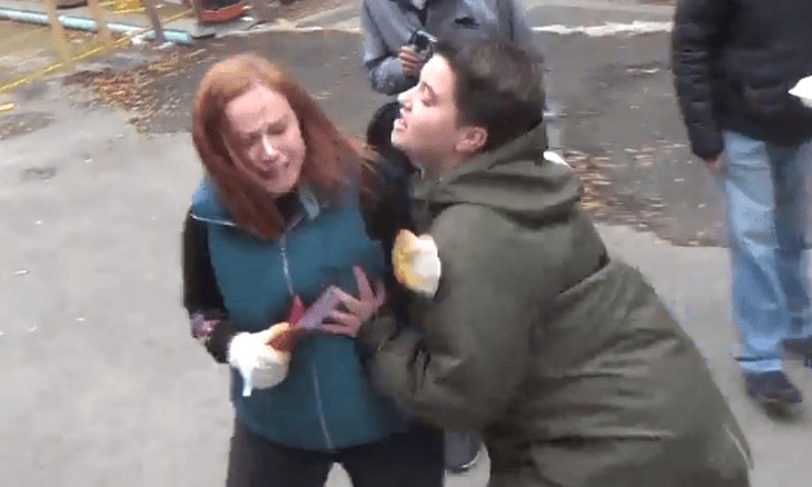 WATCH: Another Pro-Life Woman Assaulted by a Pro-Abortion Lunatic