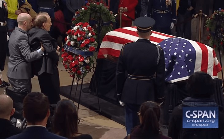 WATCH: Bob Dole Stands From Wheelchair So He Can Salute George H.W. Bush In Breathtakingly Powerful Moment
