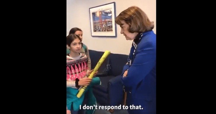 Hilarious Video: DiFi Slaps Down Kids Trying to Guilt Trip Her on Green New Deal