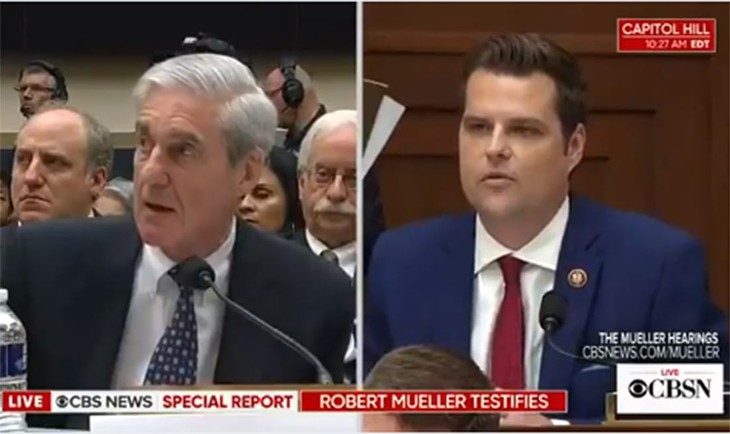 Mueller Gets Absolutely Crushed by Rep. Matt Gaetz After Trying to Dodge Steele Dossier Question