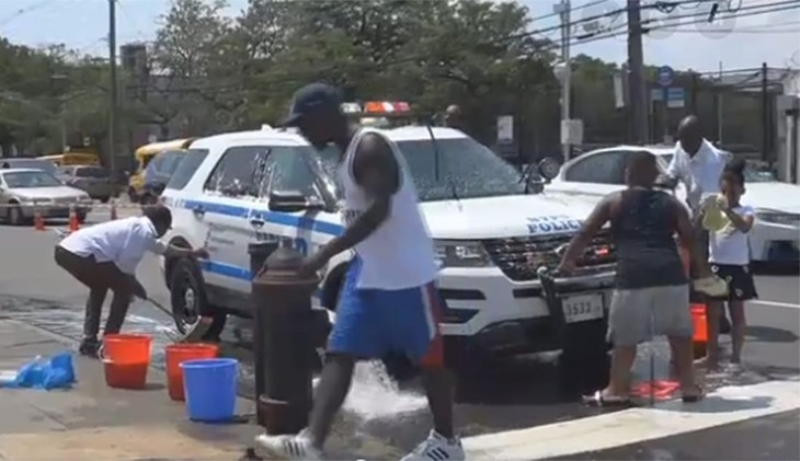 New York Neighborhood Makes Pro-Police Statement After Anti-Police Soaking Videos Goes Viral