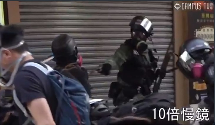 Watch: Shocking Video of Hong Kong Police Shooting a Protester Goes Viral