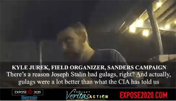 Project Veritas: Sanders Staffer Suggests "Nazi" Trump Supporters be Sent to Gulags, Re-Educated