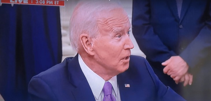 VIDEO: Biden Snaps at WH Reporter, Walks Out of Signing Ceremony in a Huff