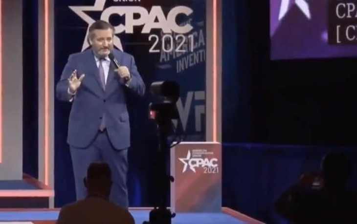 CPAC: Leftists Melt Down on Social Media Over Ted Cruz's Cancun Joke