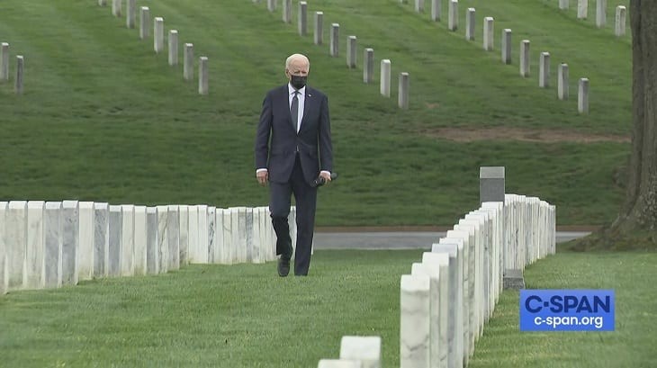 Clueless, Tasteless Joe Biden Walks on Graves of Afghan Fallen
