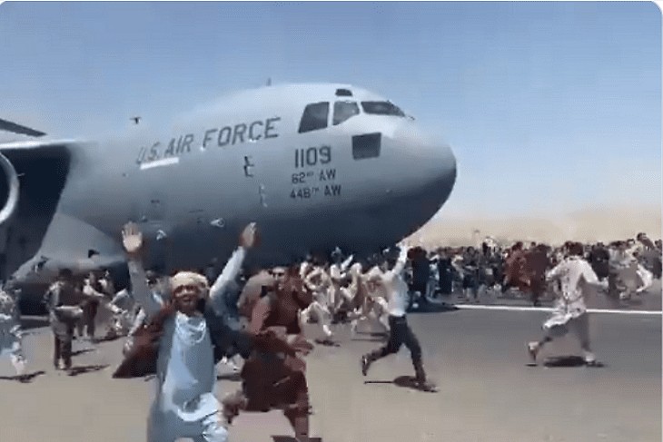 Mind-Boggling Pic of People Who Made It on to the C-17 Out of Kabul