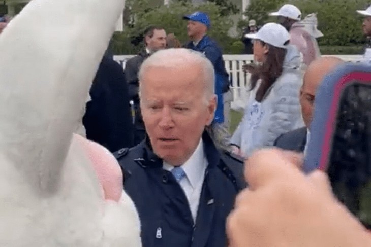 The Easter Bunny Steps in to Rescue Joe Biden in Incredibly Weird Scene