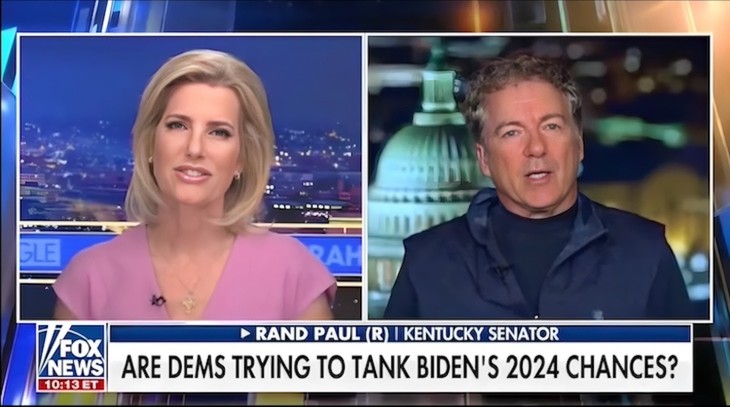 'Time to Ease Him Out'? Rand Paul Says Dems Working to Assure Biden's 'Pushed Enough' to Know He's Done