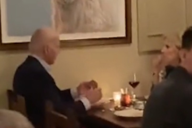 WATCH: Left-Wing Protesters Mob Joe Biden While at Dinner