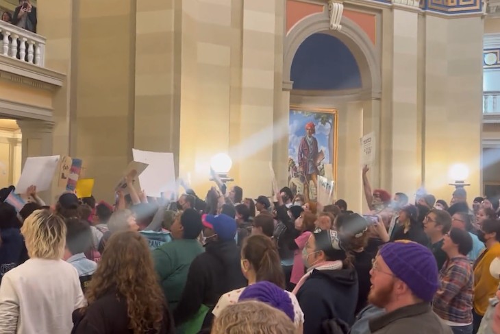 WATCH: Trans Activists Storm Oklahoma Capitol Because Mutilating Kids Is Just That Important to Them
