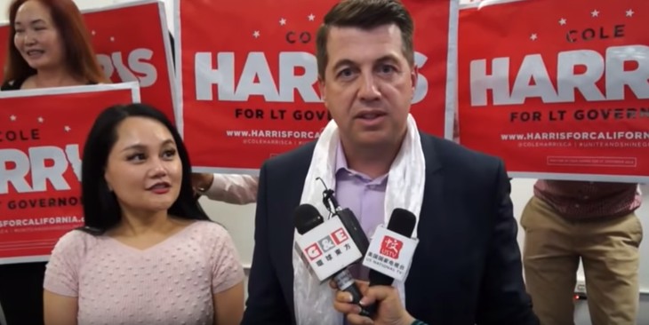Former CAGOP Lt. Gov. Candidate Cole Harris and His Chinese 'Wife' Indicted for PPP Fraud - and It Gets Better