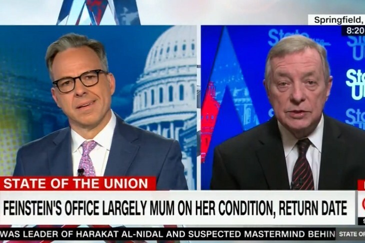 Watch: CNN's Jake Tapper Tells on Himself in Contentious Exchange With Dick Durbin on Dem SCOTUS Woes