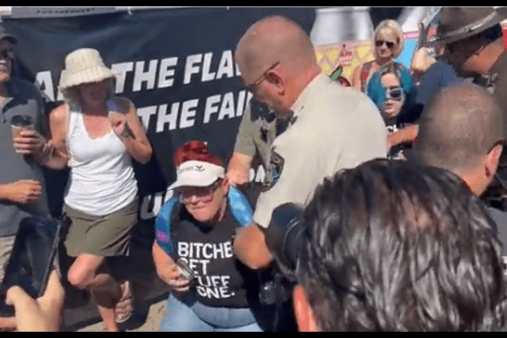 WATCH: Left-Wing Activists Try to Disrupt DeSantis Remarks, It Doesn't Go Well for Them